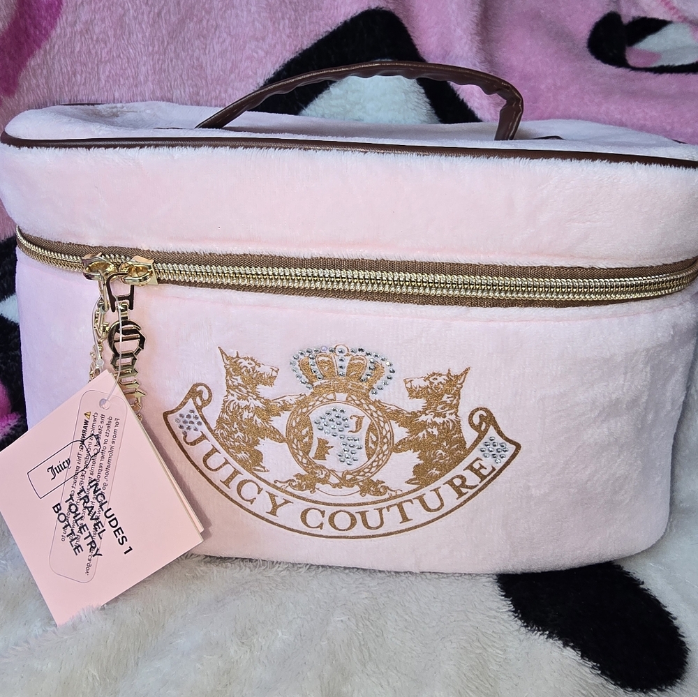 Y2k style juicy couture makeup case